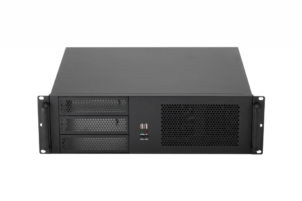 Logic Case LC-3390F-BL 3U Rackmount Chassis - 8x Internal 3.5 Bays - 390mm Short Depth