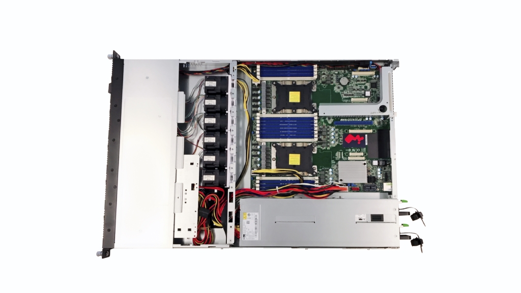 In-Win IW-RS110-07 - 1U Server Chassis with 10x 2.5 SATA/SAS/NVMe Hot-Swap  Bays - Includes 750W CRPS Redundant PSU and Rail Kit - Server Case