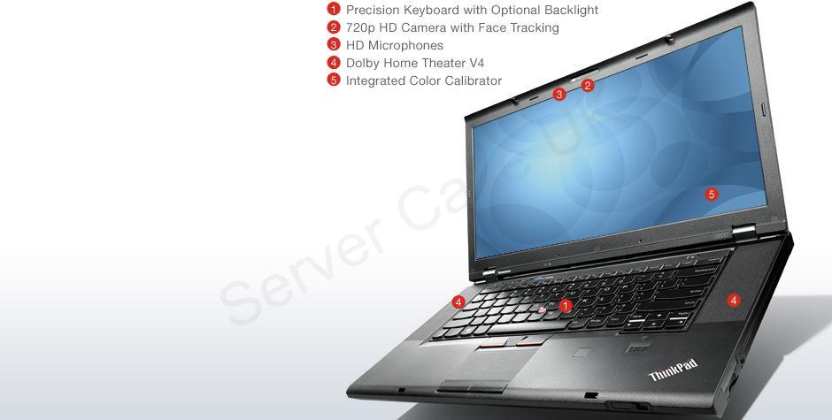 Lenovo ThinkPad W530 24474HG (15.6 inch) Notebook Core i7 (3720QM) 2.6GHz  8GB 240GB Solid State Drive DVD±RW WLAN BT Windows 7 Pro 64-bit/Windows 8  Pr - Server Case